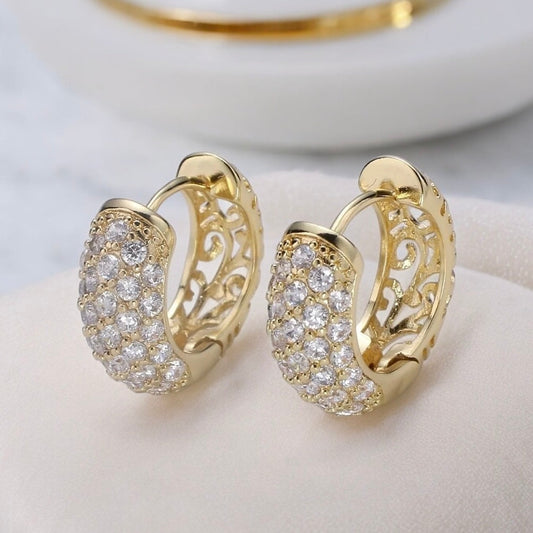 Nadia Huggie Hoop Earrings-Lydieannejewelry