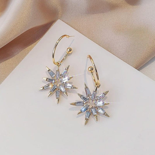 Star Crystal Earrings-Lydieannejewelry