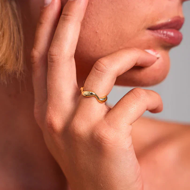 Ocean Wave Ring-Lydieannejewelry