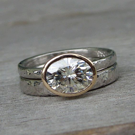 Vintage Dual Silver Zirconia Ring-Lydieannejewelry