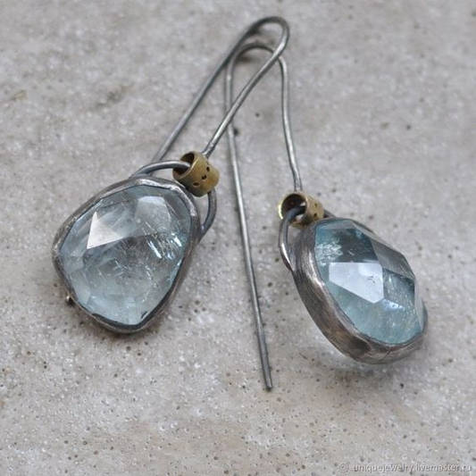 Vintage Moon Glass Earrings-Lydieannejewelry