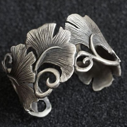 Vintage Silver Open Petal Ring-Lydieannejewelry