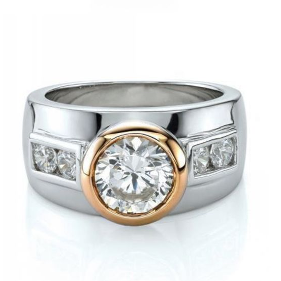 Vintage Silver Zirconia Bright Ring-Lydieannejewelry