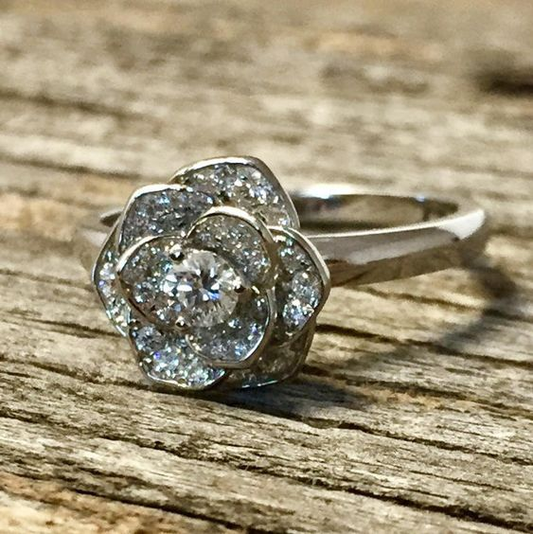Vintage Bright Flower Ring-Lydieannejewelry