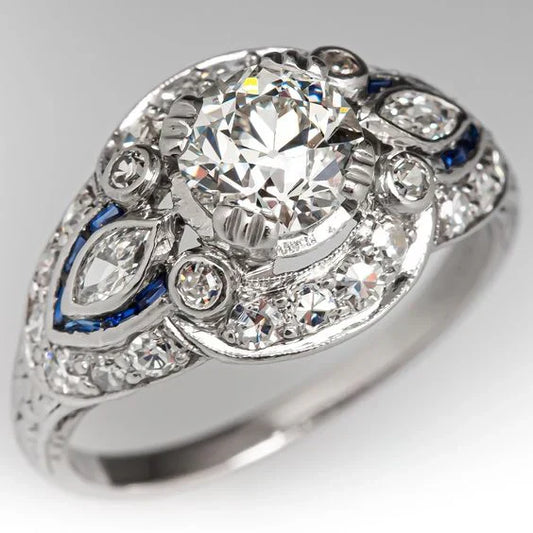 Vintage Silver Bright Ring-Lydieannejewelry
