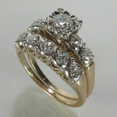 Vintage Elegant Bright Golden Ring-Lydieannejewelry