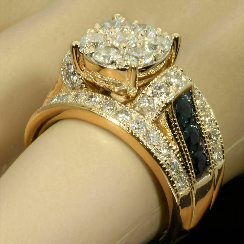 Vintage Crystal Bright Ring-Lydieannejewelry