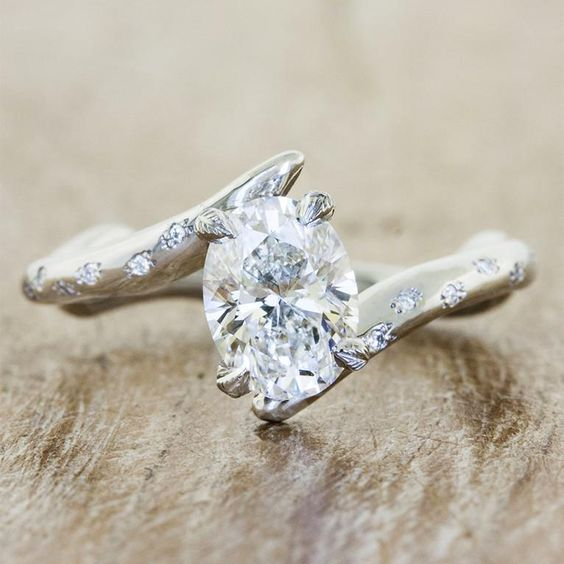 Vintage Silver Crystal Ring-Lydieannejewelry