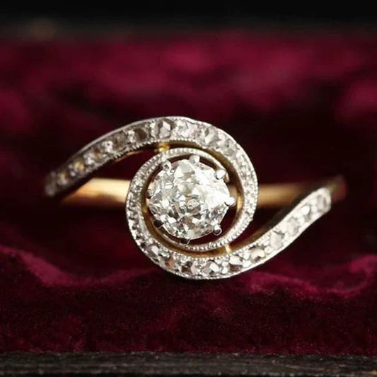 Vintage Wavy Bright Ring-Lydieannejewelry