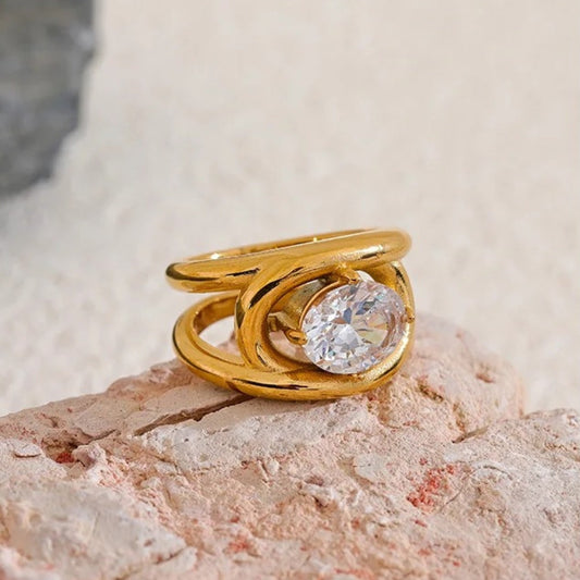 Vintage Luxe Gemstone Ring-Lydieannejewelry