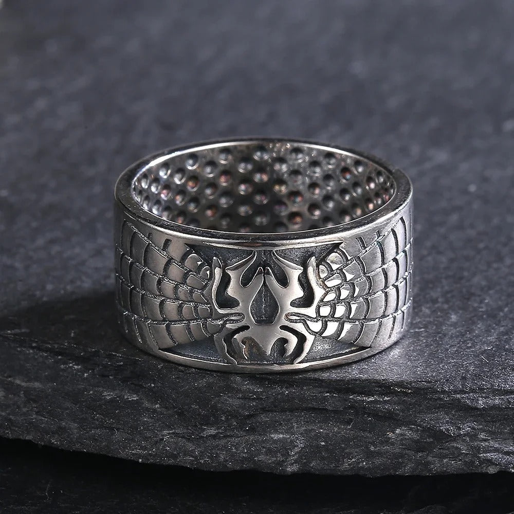 Vintage Engraved Spider Ring-Lydieannejewelry