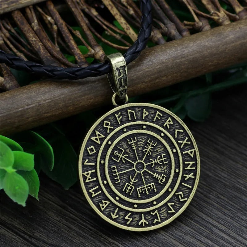 Runic Circle Viking Rune Necklace-Lydieannejewelry