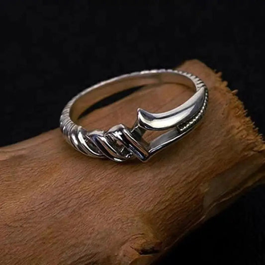 Vintage Silver Sword Adjustable Ring-Lydieannejewelry