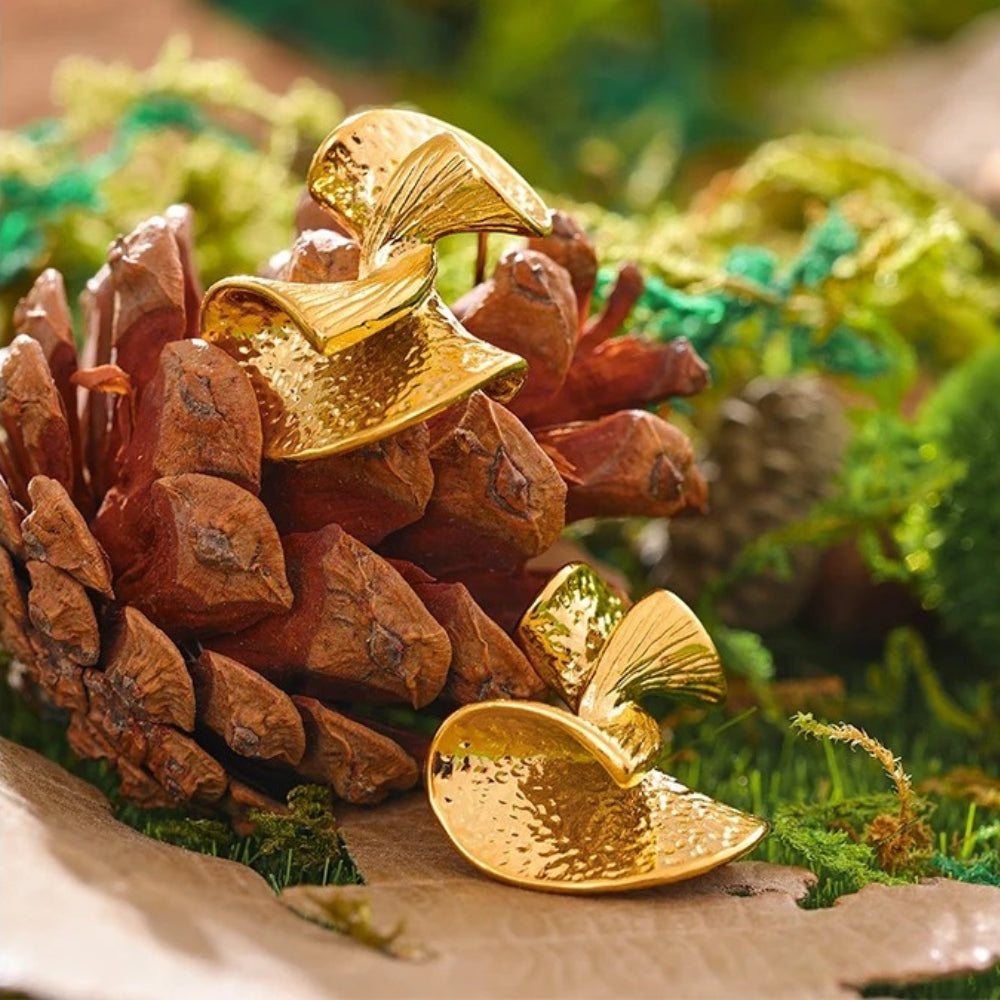 Vintage Charm Gold Stud Earrings-Lydieannejewelry