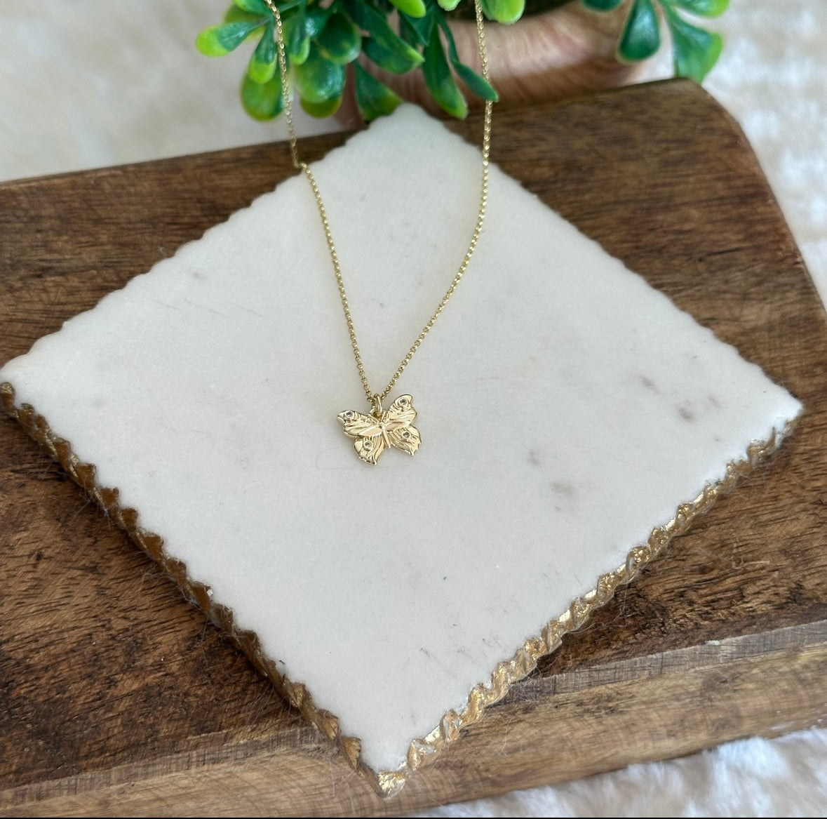 Farfalla Butterfly Necklace-Lydieannejewelry