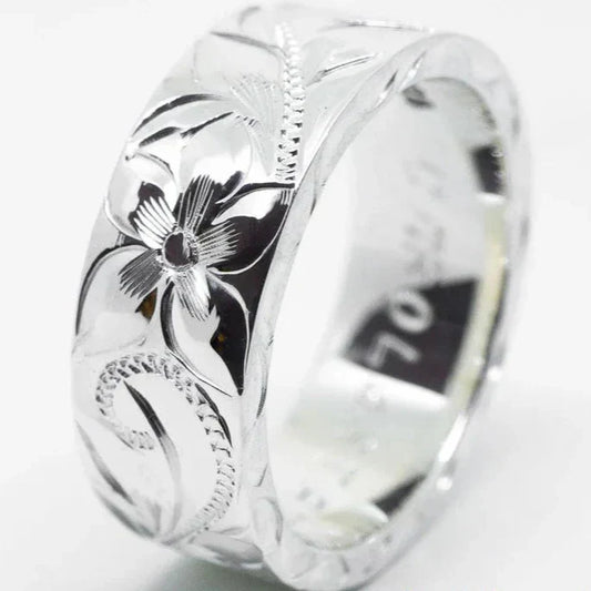 Vintage Silver Blossom Ring-Lydieannejewelry