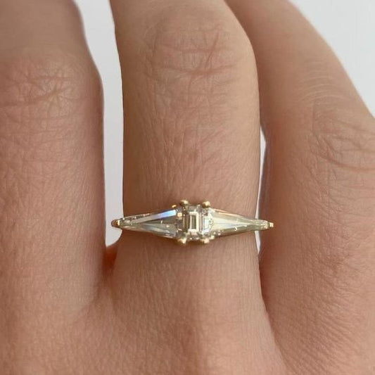 Vintage Zirconia Ring-Lydieannejewelry