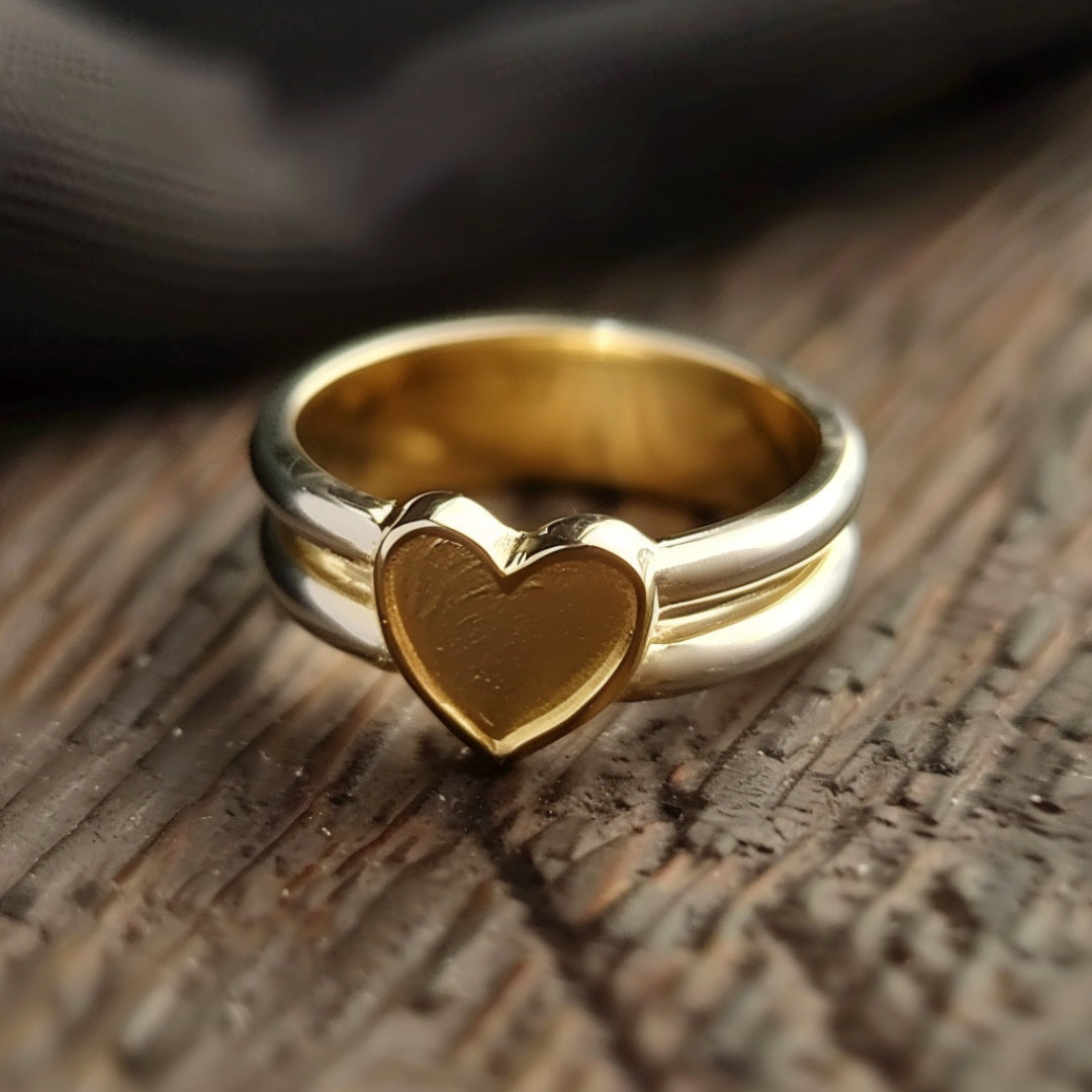 Golden Heart Ring-Lydieannejewelry