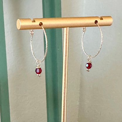 Oria Mini Sparkle Hoop Earrings-Lydieannejewelry