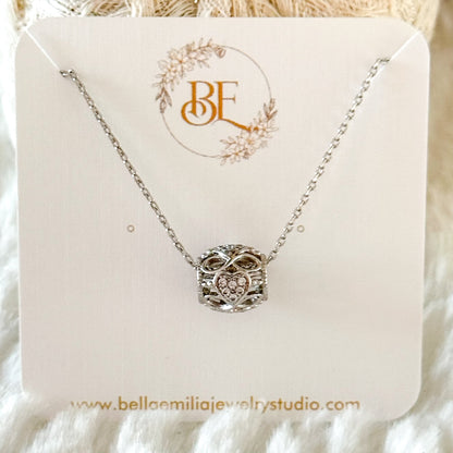 Karissa Infinity Heart Necklace-Lydieannejewelry