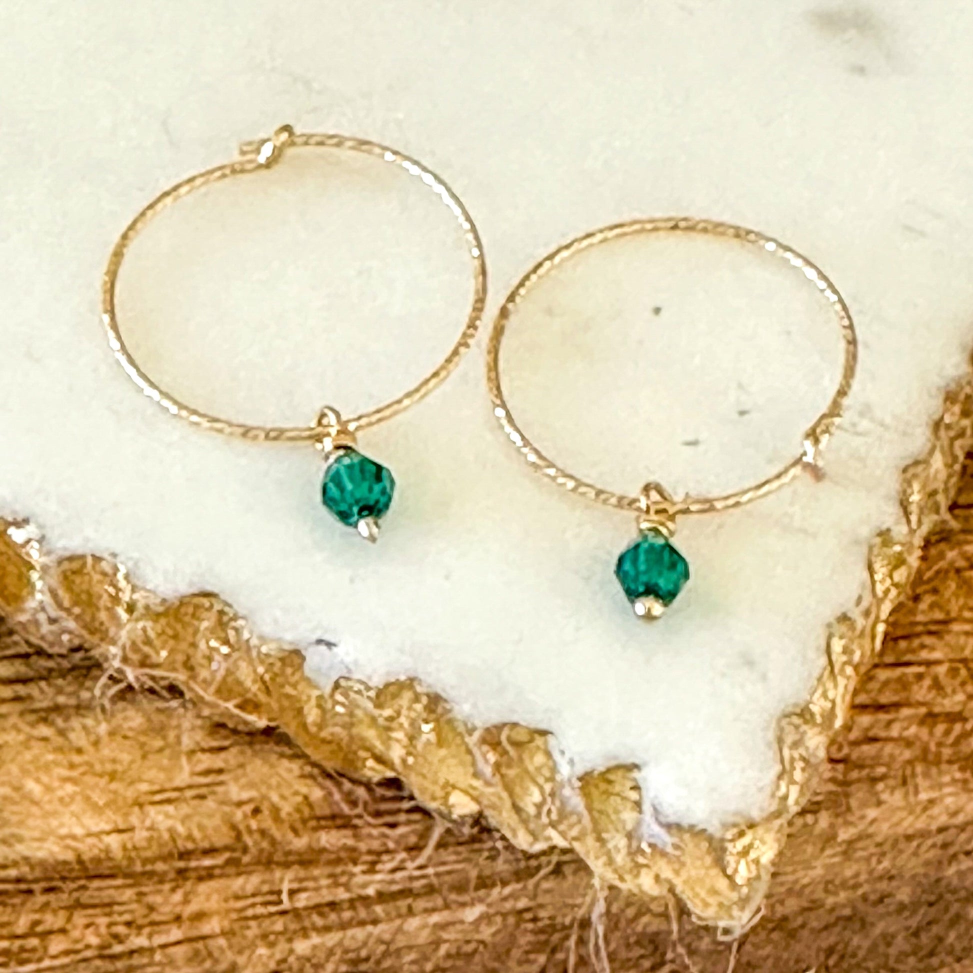 Oria Mini Sparkle Hoop Earrings-Lydieannejewelry