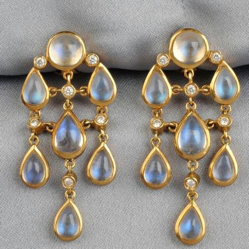 Vintage Crystal Rain Earrings-Lydieannejewelry