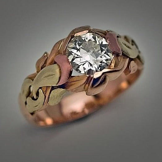 Vintage Brown Zirconia Ring-Lydieannejewelry