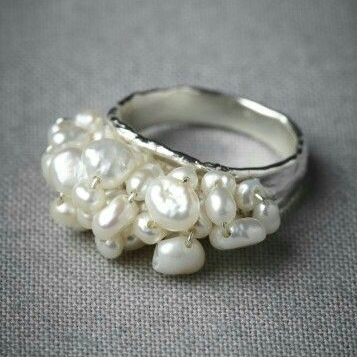 Vintage Barroque Pearl Ring-Lydieannejewelry