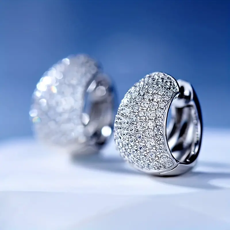 Vintage Bright Silver Basket Earrings-Lydieannejewelry