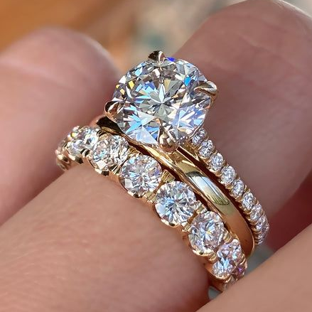 Vintage Bright Elegant Ring Set-Lydieannejewelry