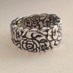 Vintage Silver Flower Ring-Lydieannejewelry