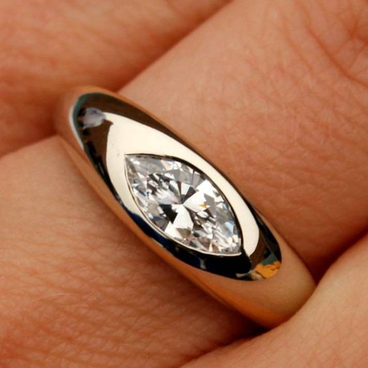 Vintage Zirconia Eye Ring-Lydieannejewelry