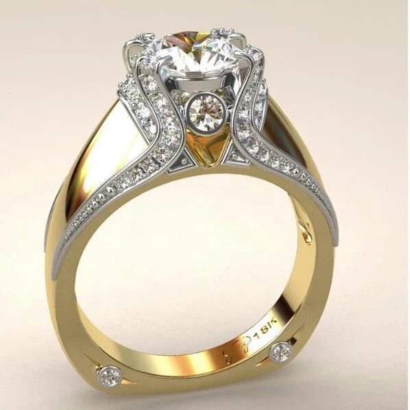 Vintage Bright Golden Ring-Lydieannejewelry