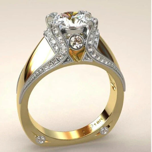 Vintage Bright Golden Ring-Lydieannejewelry