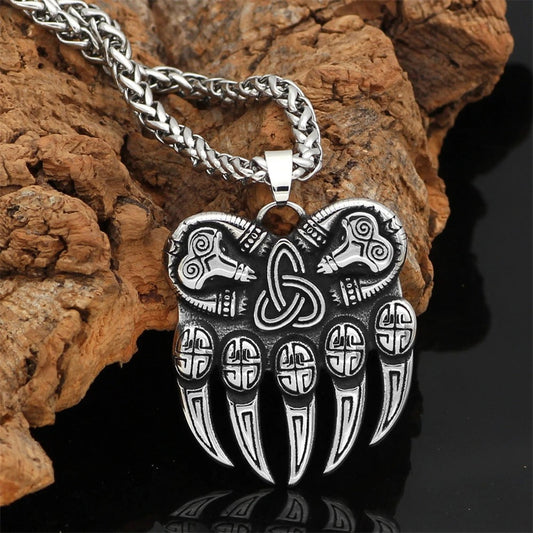 Vintage Viking Bear Claw Necklace-Lydieannejewelry