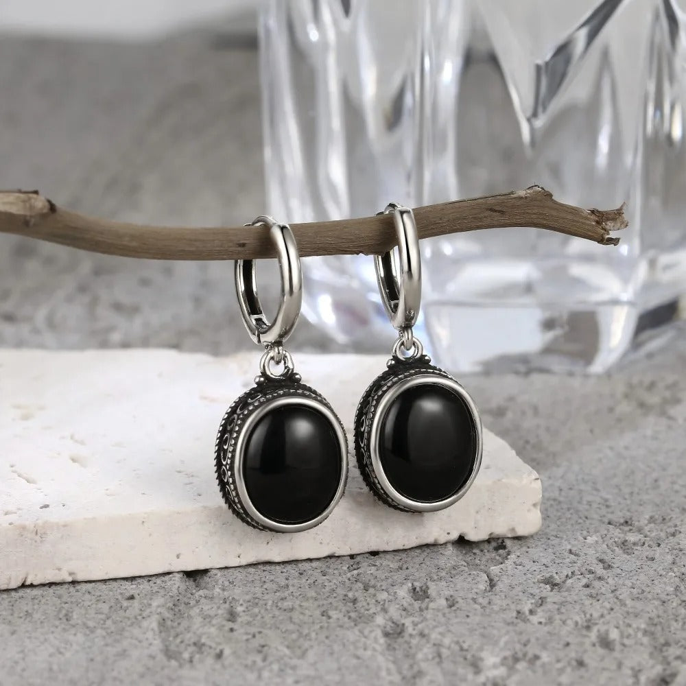 Vintage Midnight Charm Earrings-Lydieannejewelry