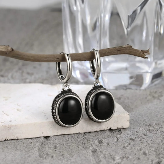 Vintage Midnight Charm Earrings-Lydieannejewelry